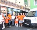 Bild: frd
Auch die Kinder (von links) Max, Marie, Mike, Julian, Anna, Lena, Florian und Emma aus dem Raum Niedermurach ließen sich das leckere Eis schmecken.
