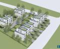 Grafik: architecture by ellmer-ellmer.de/Kewog Tirschenreuth
Weg vom Einfamilienhaus, hin zu Reihen- und Doppelhäusern auf geringerer Fläche: So könnte eine Siedlung nach den Vorstellungen der Kewog im Landkreis Tirschenreuth aussehen - auch im sozialen Wohnungsbau.