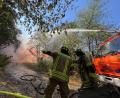 Bild: Kreisbrandinspektion Cham
Nahe Hinzing bei Cham brannte am Freitag ein Waldstück.