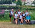 Bild: fvo
Die OWV-Radlgruppe am Fischhofpark in Tirschenreuth mit Organisatorin Johanna Grünauer (Zweite von links).