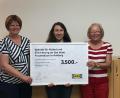 Bild: Frauenhaus Amberg/exb
Andrea Graf (Geschäftsführerin Sozialdienst katholischer Frauen), Tanja Weller (Lokales Marketing Ikea Regensburg) und SkF-Vorsitzende Marianne Gutwein (von links) freuen sich über die Spende.