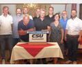 Bild: wro
Die Vorstandspitze der CSU Fuchsmühl mit (von links) Hans-Joachim Schinner, Jörg Knegten, Markus Troesch (vorne), Andreas Günthner, Markus Vogl, Wolfgang Braun (Vorsitzender), Harald Bächer, Andrea Hecht und Wolfgang Dutz. Stellvertretender Kreisvorsitzender Matthias Grundler aus Falkenberg (rechts) gratulierte.