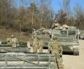Archivbild: Spc. Ryan Parr
US-Artillerie-Soldaten bei der Übung auf den Übungsplatz in Grafenwöhr.