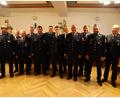 Bild: ct
Die neu gewählte Führungsriege der Feuerwehr Schlicht mit den Gruppenführern.