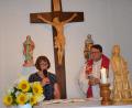 Bild: gi
Die Rückersriether feiern das Patrozinium ihrer Dorfkapelle bei einem Festgottesdienst mit Pfarrer Udo Klösel. Die Lesung trägt Roswitha Meißner vor.