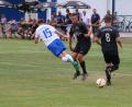 Bild: Jäschke
Der FC Tremmersdorf (schwarze Trikots) und der FC Vorbach trennten sich im Derby 1:1.
