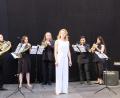 Bild: do
Das Bläserensemble des Festivals junger Künstler Bayreuth mit Mezzosopran Aleksandra Gudzio auf der Speinsharter Klosterbühne