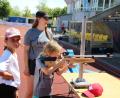 Bild: pbe
Bei der dritten Leichtathletik Ferien-Olympiade des TV 1861 Amberg wurde erstmals Sommerbiathlon angeboten.