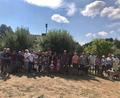 Bild: soj
Bild zeigt die Teilnehmer am Wortgottesdienst im Pfarrgarten