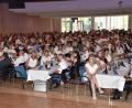 Bild: hcz
120 Beamte und Beamtinnen des 79. Ausbildungsseminars erhielten in der Max-Reger-Halle ihre Ernennungsurkunden.