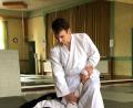 Bild: twg
Trainer Marcus Creutzburg zeigte im Vorfeld der Feier zum 15-jährigen Bestehen des Aikido Kemnath e. V. die einzelnen Techniken.
