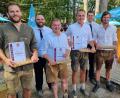 Bild: gth
Ehrungen beim Burschenverein (von links): Dominik Schuler, stellvertretender Vorsitzender Marco Franz, Florian Pirzer, Stefan Nübler, Vorsitzender Oliver Zweck und Christian Strobl
