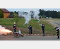 Bild: dob
Die "Giech'sche" Vorderladergruppe eröffnete am Freitag pünktlich um 19 Uhr mit Kanonendonner das 50-jährige Gründungsjubiläum der St. Thomas Schützen.