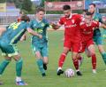 Bild: hoh
Die sonst so sichere Abwehr des SV Mitterteich (hier in Aktion im Spiel gegen den SC Schwabach) musste beim Gastspiel in Stadeln drei Gegentreffer hinnehmen.