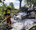 Symbolbild: Feuerwehr Grafenwöhr / exb
Die Feuerwehr Grafenwöhr konnte das brennende Auto löschen.
