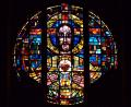 Bild: Kunz
Das Rundbild über der Orgelempore mit dem Herzen Jesu entstand 1933.