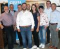 Bild: wro
Den Ortsverband der Falkenberger CSU leitetet weiter Matthias Grundler (Vierter von links). Stellvertreter wurden Alexandra Hasenfürter (Dritte von rechts), Herbert Bauer (links) und Hubert Schedl (Dritter von links). Zu Gast bei der Jahreshauptversammlung waren unter anderem auch MdL Tobias Reiß (rechts) und Landrat Roland Grillmeier (Zweiter von links).