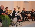Bild: jr
Das Quintett „Joseph Haydn Brass“ aus dem Burgenland wurde nach dem Benefizkonzert mit stehenden Ovationen bedacht.
