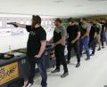 Bild: rwo
Die Pistolenschützen beim Vergleichskampf zwischen Kastl und Steinberg in Aktion.