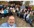 Bild: Christian Weiß-Mayer
Selfie des Schulleiters Christian Weiß-Mayer - dieser freute sich sichtlich über den neuen Austauschpartner Norwegen.