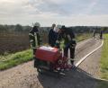 Bild: Christoph Schmid, FF Vohenstrauß/exb
Den Umgang mit verschiedenen Maschinen lernen die Teilnehmer des Maschinistenlehrgangs bei der Feuerwehr Vohenstrauß.