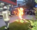 Bild: fz
Die Besucher konnten mitansehen, welche Auswirkungen eine Fettexplosion haben kann.