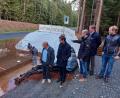 Bild: gmü
Eine starke Bewehrung wird die Brücke tragen. Von links Bürgermeister Gerhard List, Landtagsabgeordneter . Stephan Oetzinger, Abteilungsleiter Felix Steghöfer, Baudirektor Tobias Bäumler und zweiter Bürgermeister Adrian Blödt)