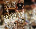 Bild: gz
Unzählige Pokal belegen die Erfolge von Peter Schupfhagn im Dartsport.