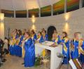 Bild: Regens Wagner/Matthias Flierl
Der Gospelchor Hope and Joy sang in der vollen Clara-Kapelle..
