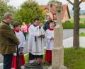 Bild: wms
Der OWV Thanhausen restaurierte vier Wegkreuze. Am vergangenen Sonntag wurden das "Platzer-Kreuz" und das "Hansen-Kreuz" von Pfarrer Konrad Amschl gesegnet.