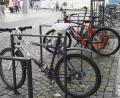 Bild: Gabi Schönberger
Der Radl-Parkplatz beim NOC. Die Stadt will mehr Abstellmöglichkeiten schaffen. Auch mit Ladesäulen sollen sie ausgestattet sein.