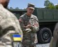Archivbild: Sgt. 1st Class Zach Sheely
US-General Daniel Hokanson in Grafenwöhr. Im Juni besuchte er den Übungsplatz und informierte sich bei ukrainischen Soldaten auch über deren Ausbildung.