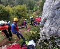 Bild: Bergwacht Amberg
Helfer haben am Montag einen Kletterer retten müssen, der abgestürzt ist.