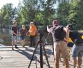 Bild: Christina Ponader/Netzwerk Inklusion/exb
Zum Dreh am Großen Weiher in Plößberg waren die Jugendbeauftragten eingeladen.