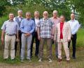Bild: Anja Belmer/exb
Das Lions-Präsidium (von links): Andreas Herrmann (Activity-Beauftragter und Vorsitzender Hilfswerk), Prof. Dr. Ing. Hans Bäumler (Finanzen), Martin Belmer (Clubmaster), Dr. Markus Kühne (Sekretär), Prof. Dr. Andreas Aßmuth (Präsident), Klaus-Peter Kohl (Past-Präsident), Prof. Karlheinz Müller (Öffentlichkeitsarbeit) und Tobias Kinzler (2. Vize-Präsident), es fehlt Armin Müller (1. Vize-Präsident).