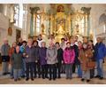 Bild: gi
Der Pilgergottesdienst auf dem Fahrenberg mit Pfarrer Udo Klösel beeindruckt die Wallfahrer.