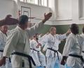 Bild: dob
Zusammen mit den Thüringer Freunden trainieren die Vohenstraußer Karatekas verschiedene Einheiten.