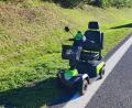 Bild: Verkehrspolizei Weiden
Mit diesem Krankenfahrstuhl wollte eine 87-Jährige auf der Autobahn einfädeln.