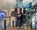 Bild: Lüdecke/exb
Ingrid Ehebauer (vorne rechts) geht in den Ruhestand. Lüdecke-Geschäftsführer Andreas Sperl und Klaus Herdegen (hinten, von links) und Ehebauers Nachfolger Michael Bogner (vorne, links) verabschieden sie.