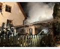 Bild: Feuerwehr Stulln/exb
Vier Feuerwehren waren im Einsatz, um den Garagenbrand zu löschen.