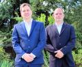 Bild: Sebastian Aichner/exb
Bernhard Gradl (links) aus Sulzbach-Rosenberg und Martin Schopf (rechts) aus Regensburg sehen ihrer Diakonenweihe am Samstag entgegen.