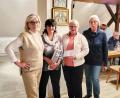 Bild: njn
(von links) Die Gewinnerinnen Gerda Beer, Maria Adam und Doris Weiss mit SPD-Ortsvorsitzender Karin Neugirg.