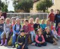 Bild: bph
Bei der Apfelernte im Kindergarten St. Angelus packten auch die Jüngsten fleißig mit an.