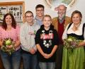 Bild: gf
Die Würdenträger der Schützengesellschaft Freischütz Karmensölden (von links): Schießleiter Hans Meier, 2. Zofe Sabrina Trösch, 1. Ritter Maximilian Schmid, Schützenkönig Andreas Bechthold, Jugendkönig Nico Bechthold, 2. Ritter Klaus Hahn, 1. Zofe Angelika Meitzel sowie Schützenmeister Helmut Engl. Auf dem Foto fehlt die Schützenliesl sowie die beiden Jugendritter.