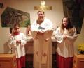 Bild: gi
Pfarrer Udo Klösel feiert den Patroziniumsgottesdienst.