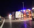 Bild: Verkehrspolizei Amberg/exb
Die Rettungskräfte waren bei einem schweren Unfall auf der A6 zwischen den Anschlussstellen Schmidgaden und Nabburg-West gefordert.