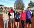 Bild: tra
Die Sieger und Zweitplatzierten der DJK-Tennis-Vereinsmeisterschaften (von links): Linda Trager, Christoph Müller, Anna Straßburger, Sabine und Julian Müller.