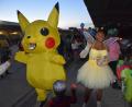 Bild: bö
Pikachu, das Pokemon, mischte sich auch unters Partyvolk: Überhaupt waren in Hohenfels viele Film- und Comicfiguren anzutreffen.