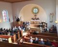 Bild: sis
Regionalbischof Klaus Stiegler predigte in der Christuskirche in Schwend.