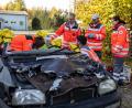 Bild: Tanja Schedl/exb
Geübt wurde auch die Rettung einer Person aus einem Auto.